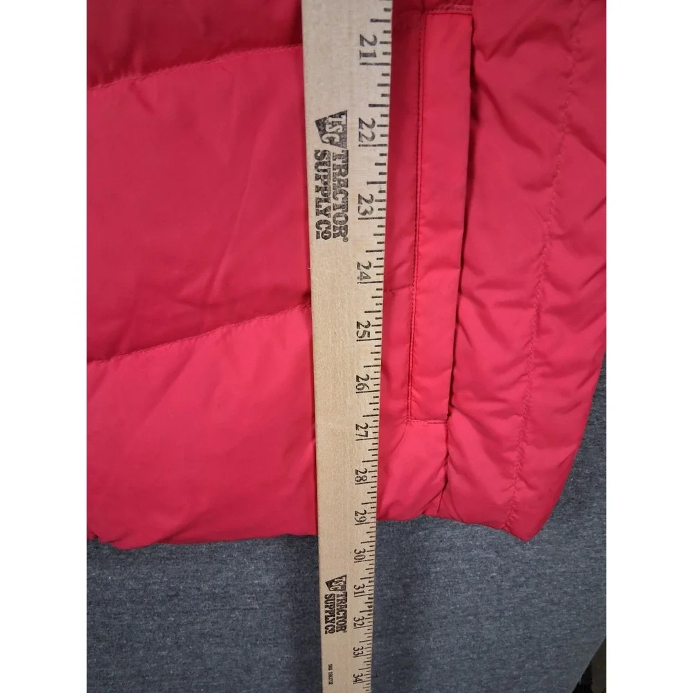 Lands End Womens Jacket‎  XL Pink Goose Down Puffer Vest Vintage Outdoor Gorp